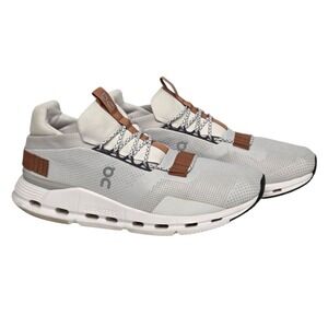On Cloudnova Running Shoes Mens 10.5 Gray Brown 26.99173 Sneaker Low Top Walking